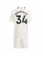 Otroški Nogometna dresi replika Manchester United Donny van de Beek #34 Tretji 2023-24 Kratek rokav (+ hlače)